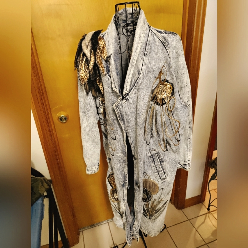 Long jean jacket
